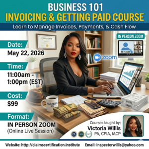 Professional reviewing invoices and accounts receivable reports on a laptop while managing business billing and payment tracking.